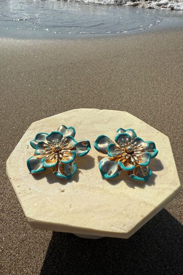 Çiçekli Maxi Küpe