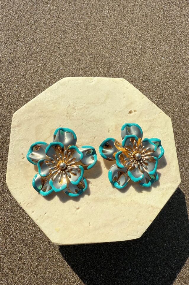 Çiçekli Maxi Küpe