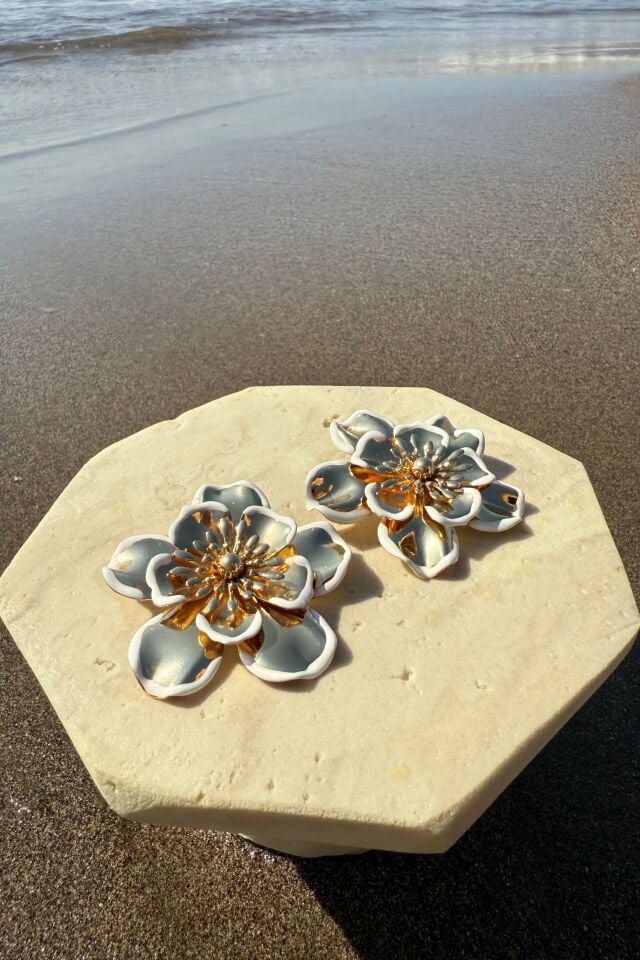 Çiçekli Maxi Küpe