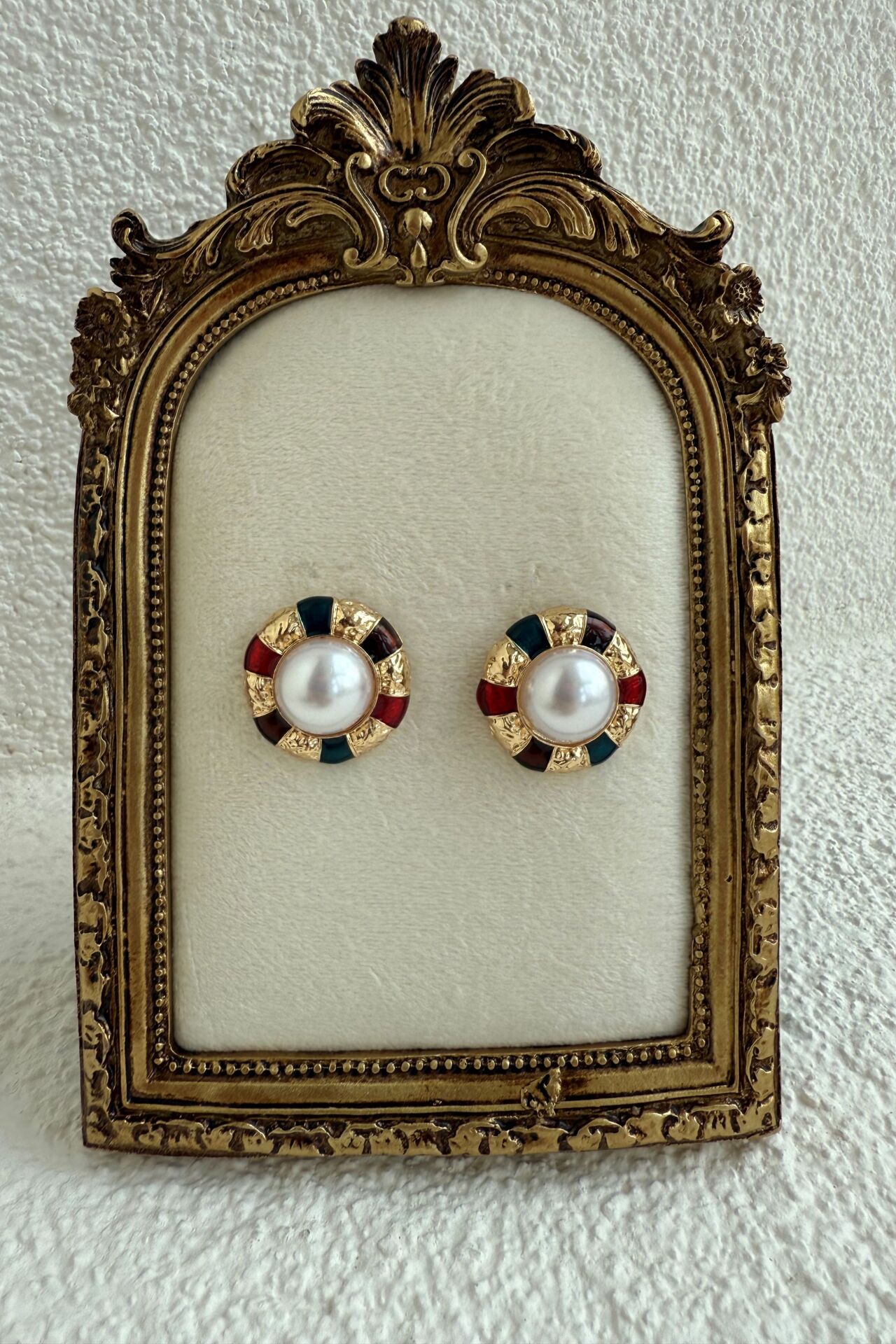 Vintage Yuvarlak Küpe