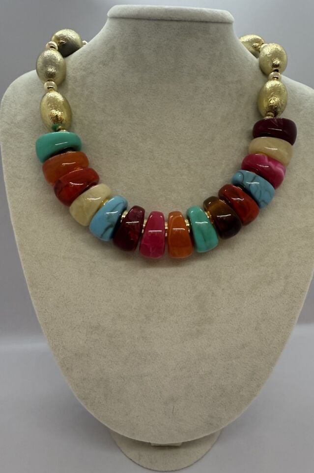 Tasarım Büyük Boncuk Kolye