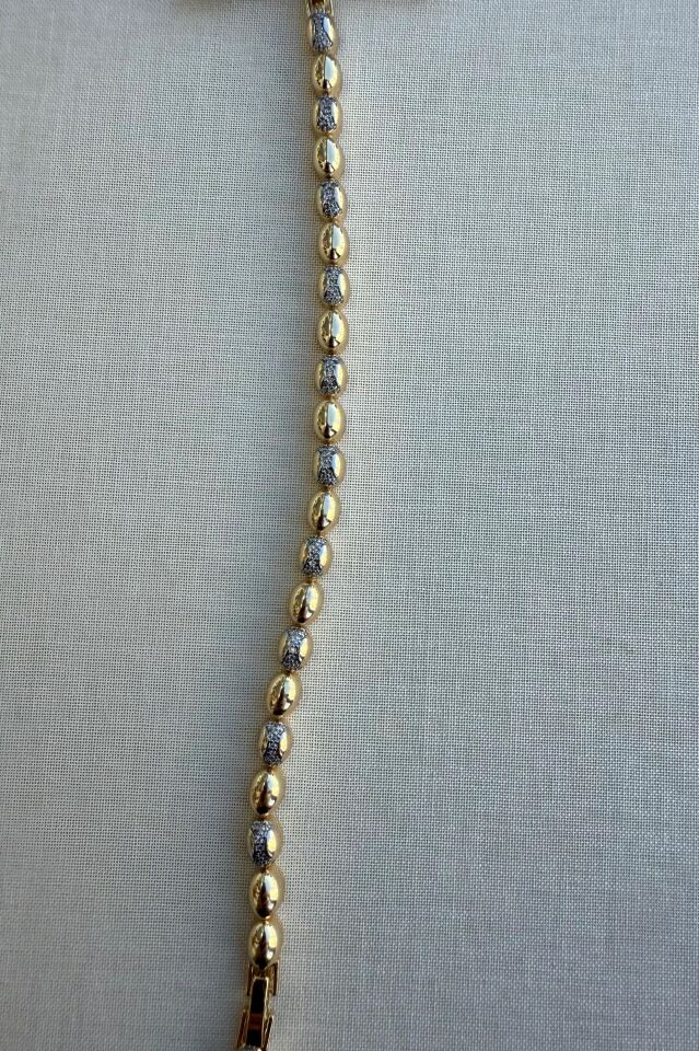 RODYUM KAPLAMA KUYUMCU MODEL BİLEKLİK